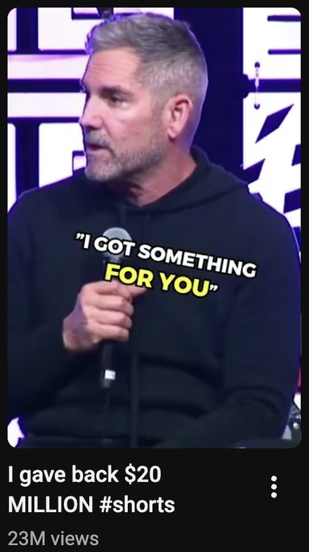 Grant Cardone clip, 23M views