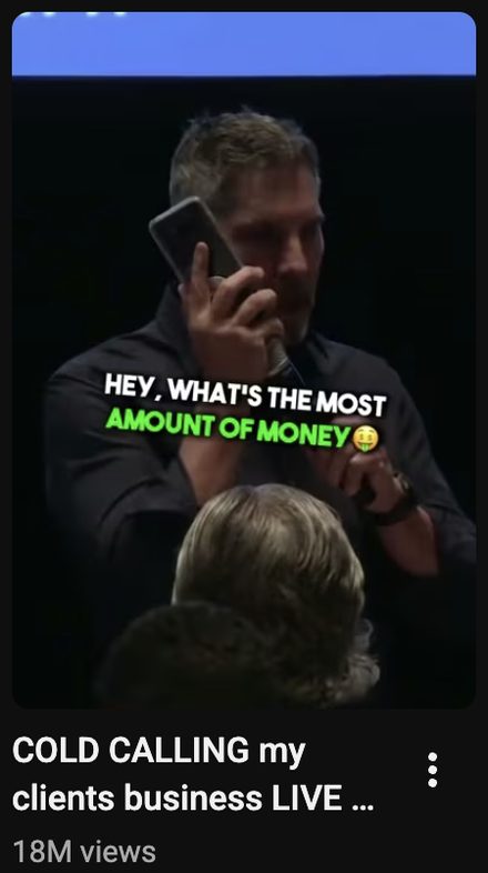 Grant Cardone clip, 18M views